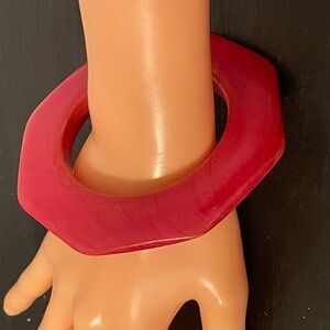 Vintage Lucite Bangle Bracelet Space Age Atomic 1970's